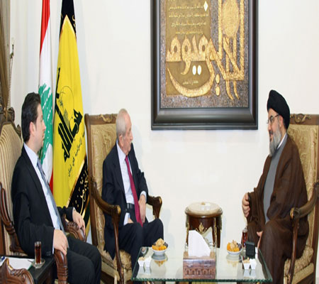 Nasrallah recibi&oacute Karame y su hijo Faisal donde discutieron los &uacuteltimos acontecimientos