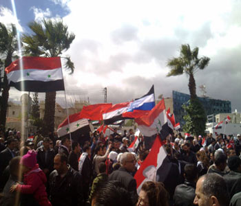 Millones de sirios apoyan la marcha de la reforma y rechazan la injerencia extranjera