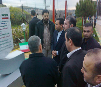 Sayyed Amir Abdulahiyan visita la frontera con Palestina