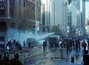 Manifestaciones en Santiago en favor de Aysén