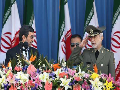 El comienzo del Día Nacional del Ejército Iraní