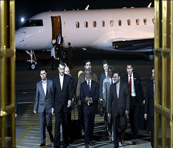 Annan se encuentra con Salehí y cuenta con la bendición iraní