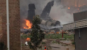 Un caza estadounidense se estrella en una zona residencial en Virginia