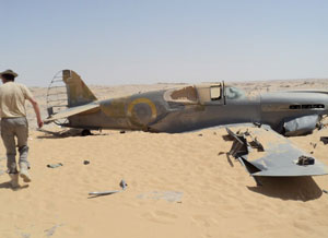 Descubrir un avi&oacuten en el desierto 70 a&ntildeos después de haberse desaparecido