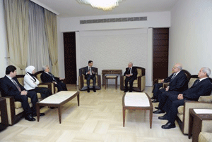 Nuevos miembros en la Suprema Corte Constitucional prestan juramento ante Al-Assad