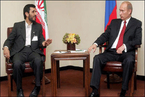 Reuni&oacuten entre Ahmadineyad y Putin en Pek&iacuten