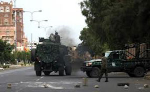 Enfrentamiento armado en torno al ministerio del Interior