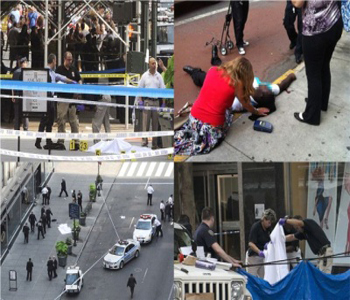 Los polic&iacuteas, responsables de los nueve heridos en el tiroteo del Empire State