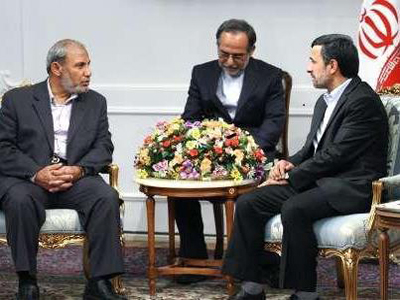 Ahmadineyad recibe Al - Zahar en Teher&aacuten