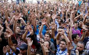 Una creciente protesta social en Cisjordania