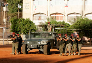 Exhibici&oacuten de comandos de la Brigada de Fuerzas Especiales Libanesa