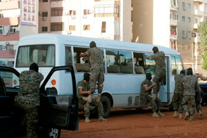 Exhibici&oacuten de comandos de la Brigada de Fuerzas Especiales Libanesa