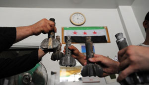 La batalla de morteros y francotiradores en Alepo