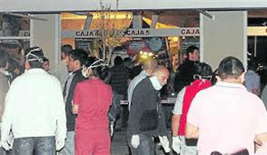 Derrumbe en un supermercado en Neuquén, Argentina