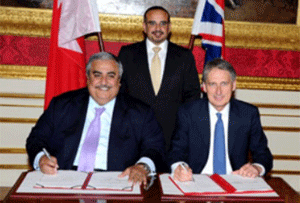 Bahréin Y Reino Unido firman acuerdo de defensa