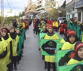 Marchas en el sur de Líbano para conmemorar el noveno día de Ashura