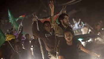 Gaza festeja su victoria a la máquina militar israelí