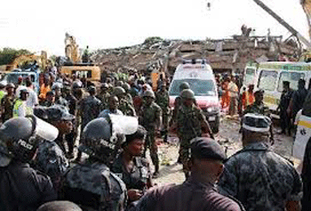 Ghana: El derrumbe de un centro comercial de cinco pisos