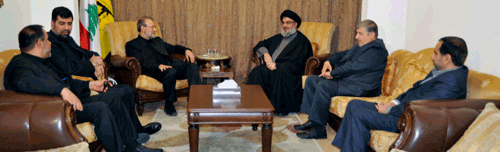 El Secretario General de Hezbolá recibe a Lariyani