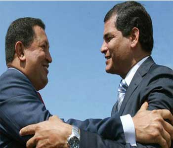 Presidente de Ecuador lleg&oacute a Cuba para visitar a Ch&aacutevez