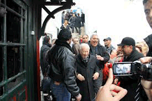 Incendio en el santuario de Sidi Bousaid el Beji