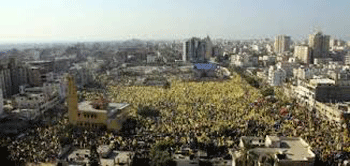 Reconciliación palestina avanza con un acto masivo en Gaza