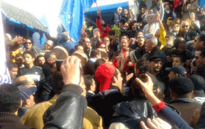 Incendio en el santuario de Sidi Bousaid el Beji