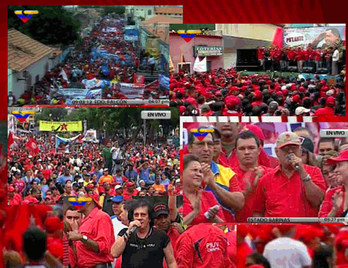 Los seguidores de Chávez le juran lealtad