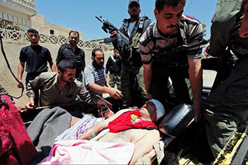 La entidad sionista acude en ayuda a los milicianos de la oposición siria