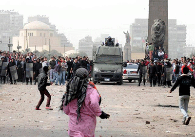 Choques en la localidad de Port Said y en El Cairo