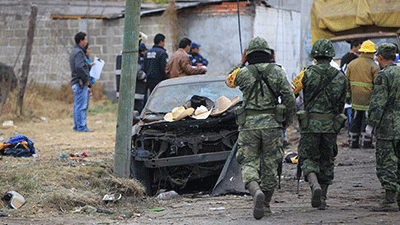 Una explosión de fuegos artificiales en México