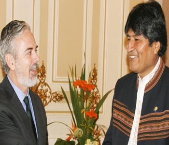 Ministro de Exteriores brasile&ntildeo llega a Bolivia