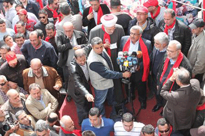 Una marcha masiva del “popular Naserita” en Saida
