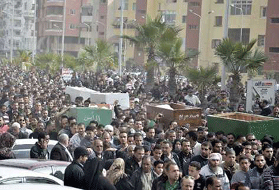 Incendio en la sede de seguridad egipcia en Port Said