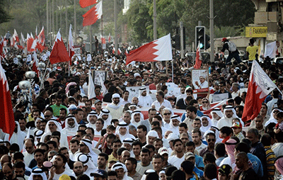 Manifestaciones pacíficas a favor de la democracia en Bahréin