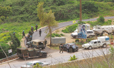 Maniobra sionista en las colonias adyacentes a la frontera de Líbano