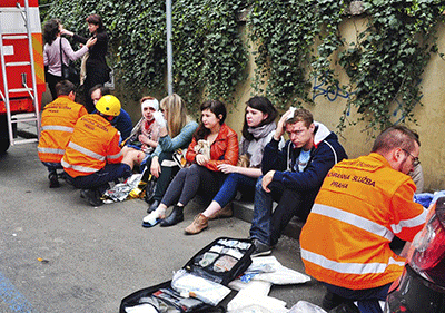 Una fuerte explosión en el centro de Praga