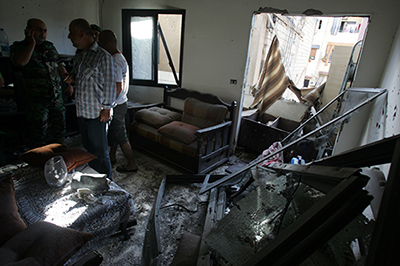 Dos proyectiles impactan en la periferia sur de Beirut