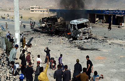 Un ataque contra el Palacio Presidencial de Kabul