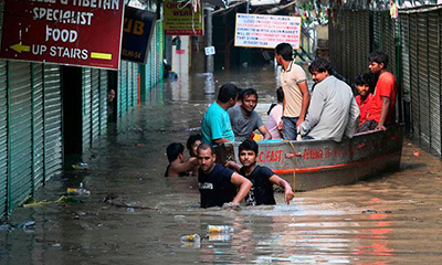 India teme cientos de muertos por las lluvias monzónicas