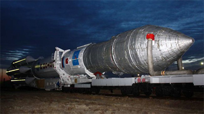 Estrellado cohete Protón-M durante lanzamiento en Rusia