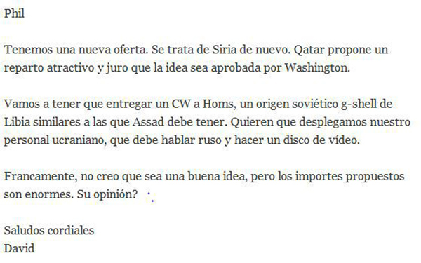 EEUU planeó el ataque con armas químicas en Siria