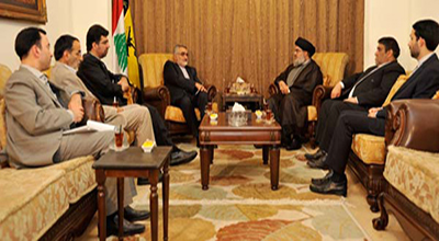 Encuentro Nasrolá - Boroujerdi en beirut