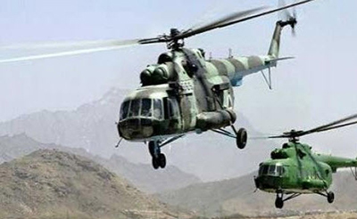 Una operación por tierra con cobertura aérea