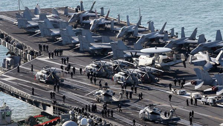 Provocativas maniobras navales en el sur de la Península Coreana