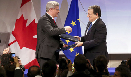 Acuerdo sobre libre comercio entre la UE y Canadá