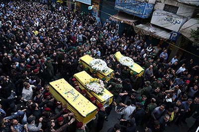 Líbano despide a los mártires del criminal atentado suicida