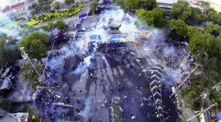 Victoria parcial de los manifestantes en Bangkok