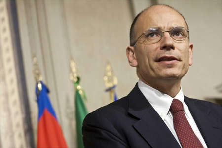 Letta promete fin de la recesión en Italia en 2014