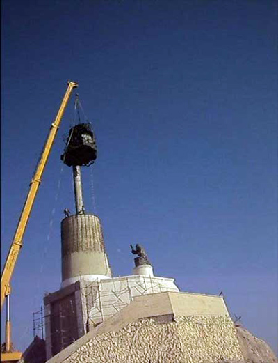 Siria: Levantan estatua de Jesucristo en Seidnaya